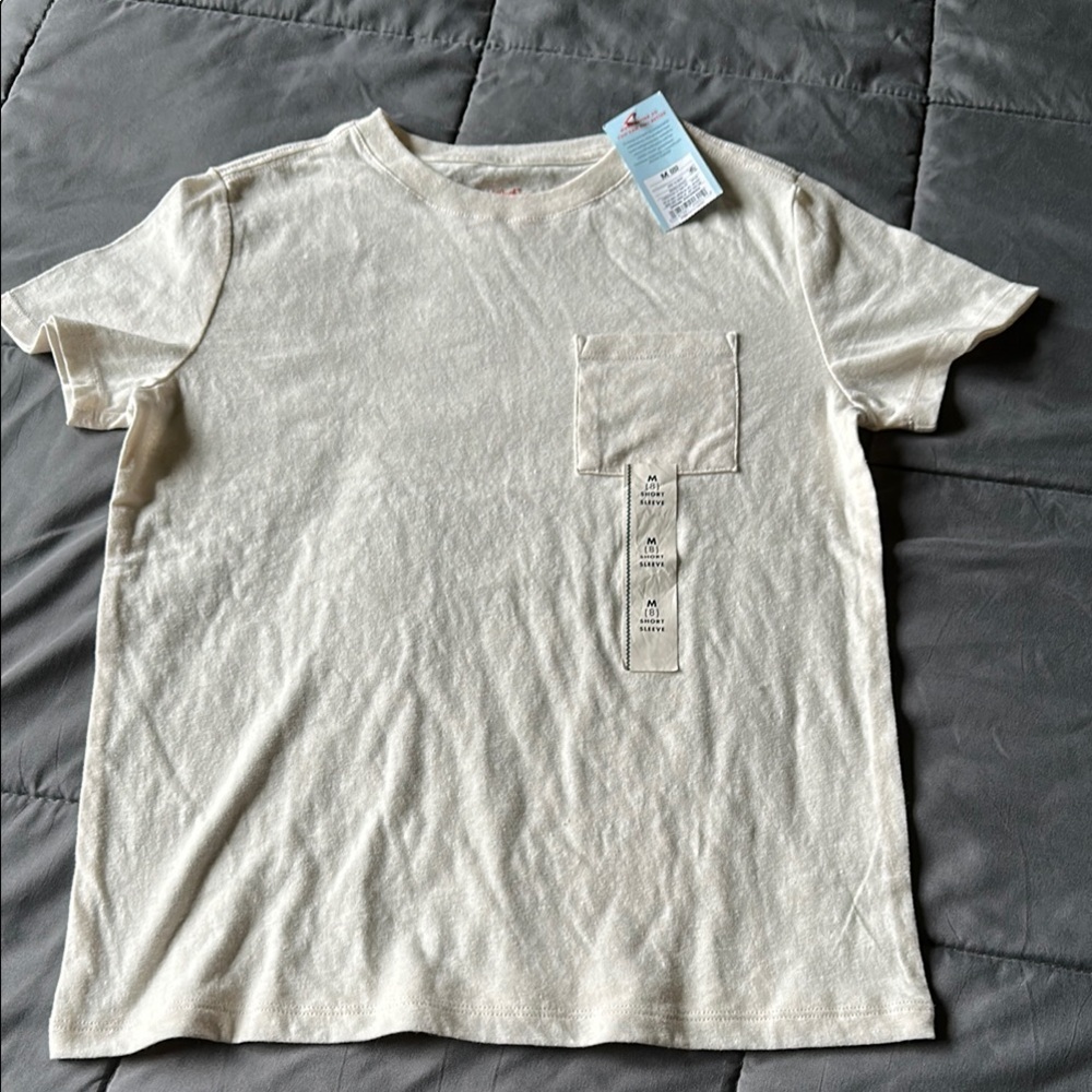 Cat & Jack Cream Short Sleeve Tee